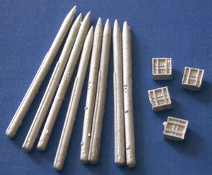 AIM - Ground Equipment GE72060 1:72 AIM-120 AMRAAM missiles and fin boxes accessory set for transport configuration