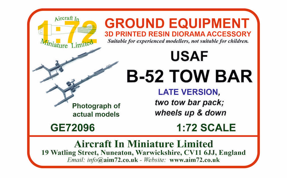 AIM - Ground Equipment GE72096 1:72 Boeing B-52 Tow Bar (late)