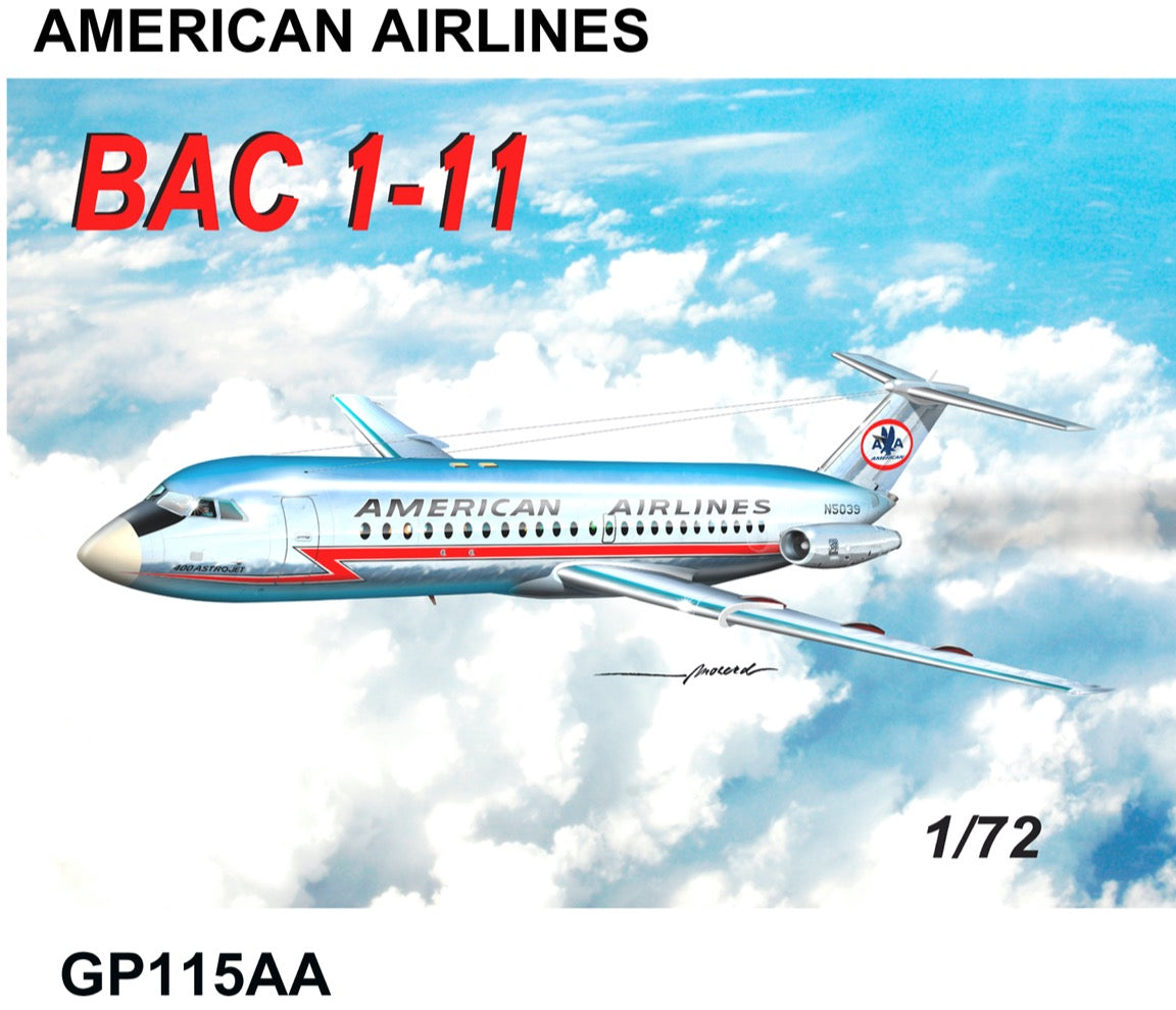 Mach 2 GP115AA 1:72 BAC 1-11 American Airlines
