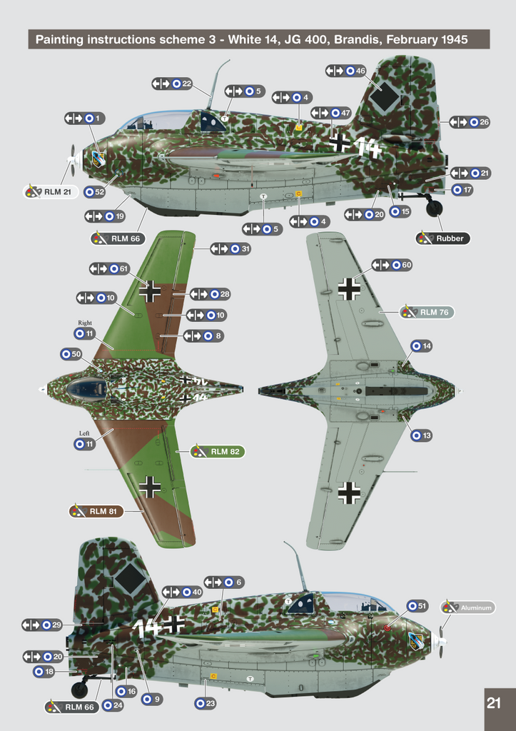 GasPatch Models 72317 1:72 Messerschmitt Me-163B 'Komet' 3D-printed