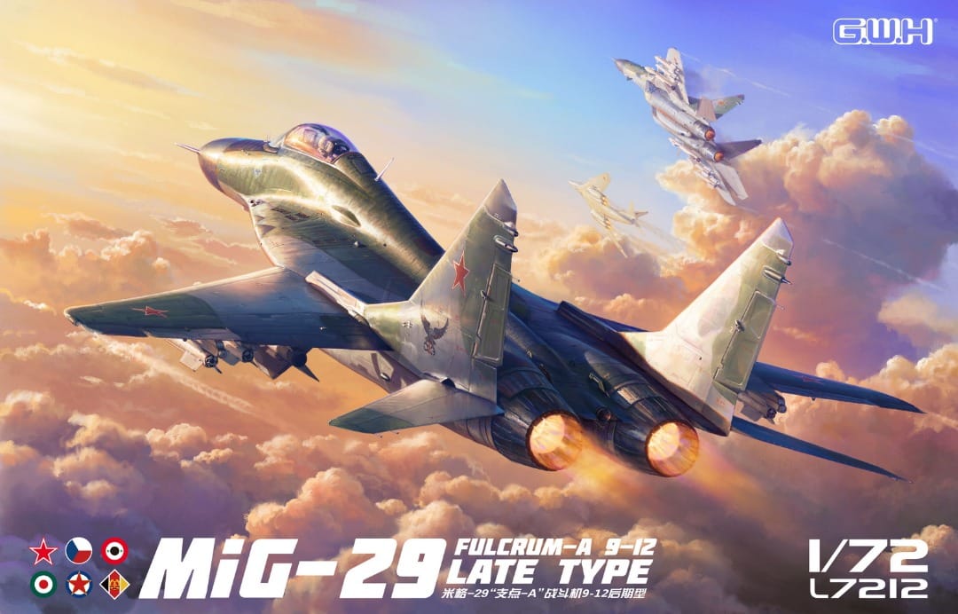 Great Wall Hobby L7212 1:72 Mikoyan MIG-29 9-12 Late Type 'Fulcrum '