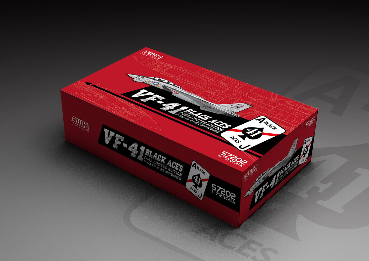 Great Wall Hobby S7202 1:72 Grumman F-14A Tomcat VF-41 'Black Aces' with special PE & Decal