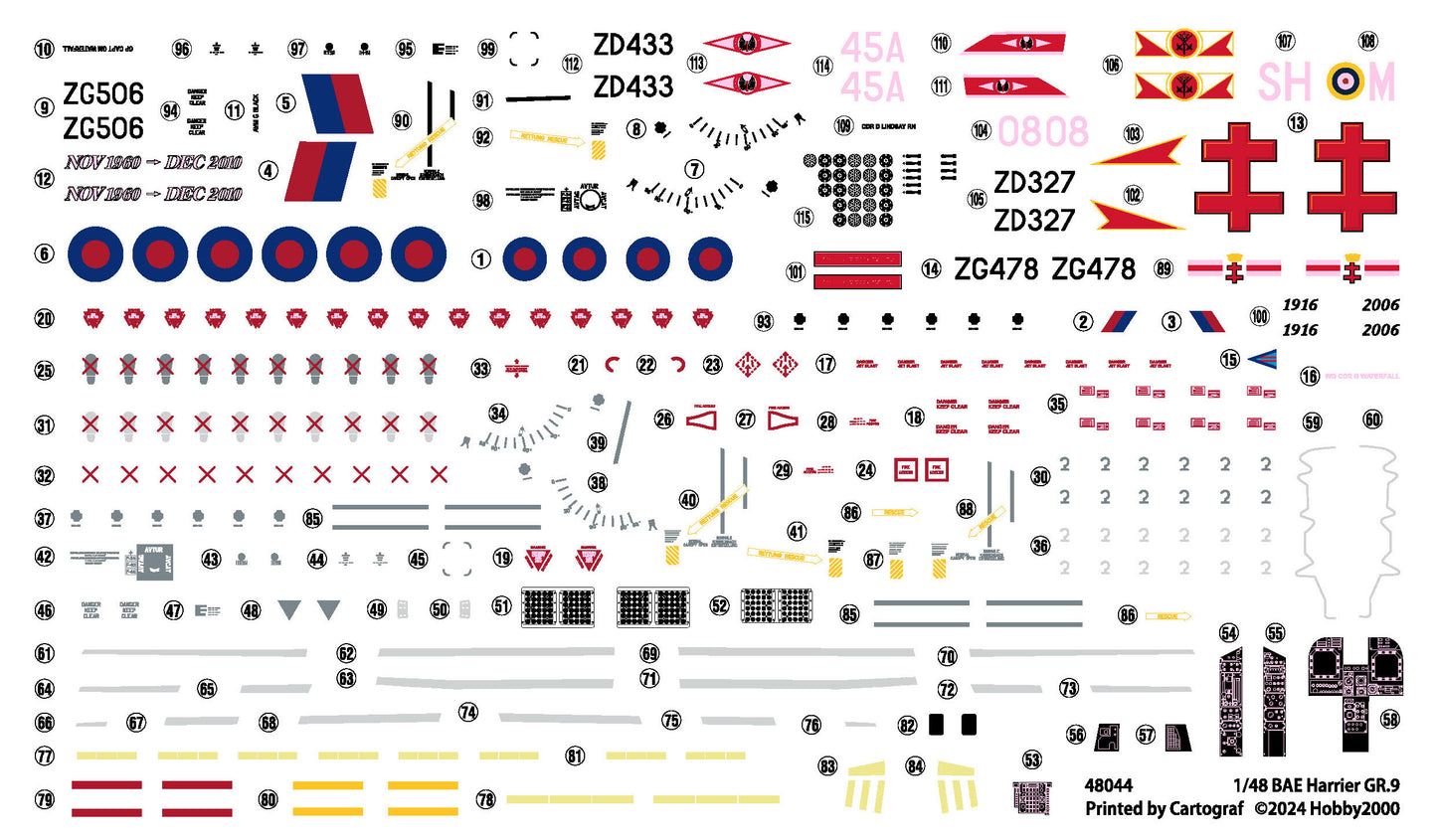 Hobby 2000 48044 1:48 BAe Harrier GR.9