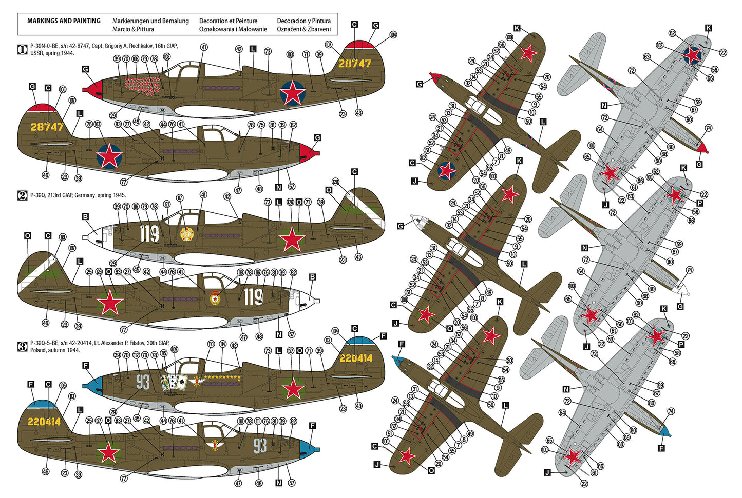 Hobby 2000 48046 1:48 Bell P-39Q/N Airacobra Eastern Front.