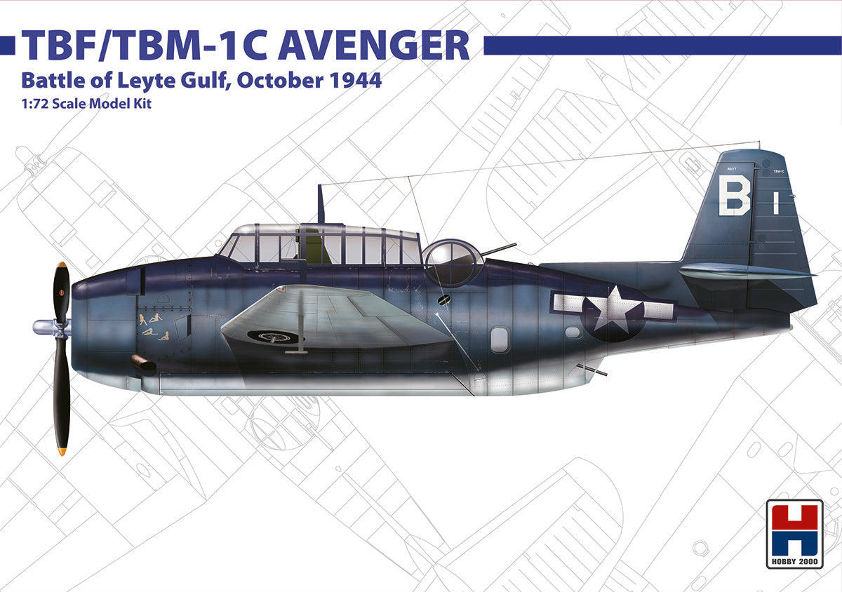 Hobby 2000 72010 1:72 Grumman TBF/TBM-1C Avenger Oct. 1944