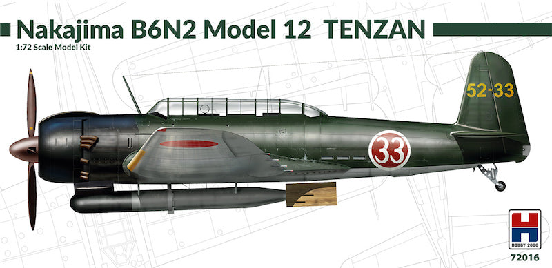 Hobby 2000 72016 1:72 Nakajima B6N2 Model 12 Tenzan (ex Fujimi)