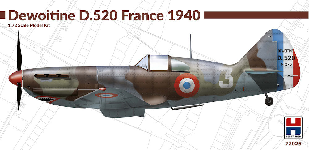 Hobby 2000 72025 1:72 Dewoitine D.520 France 1940