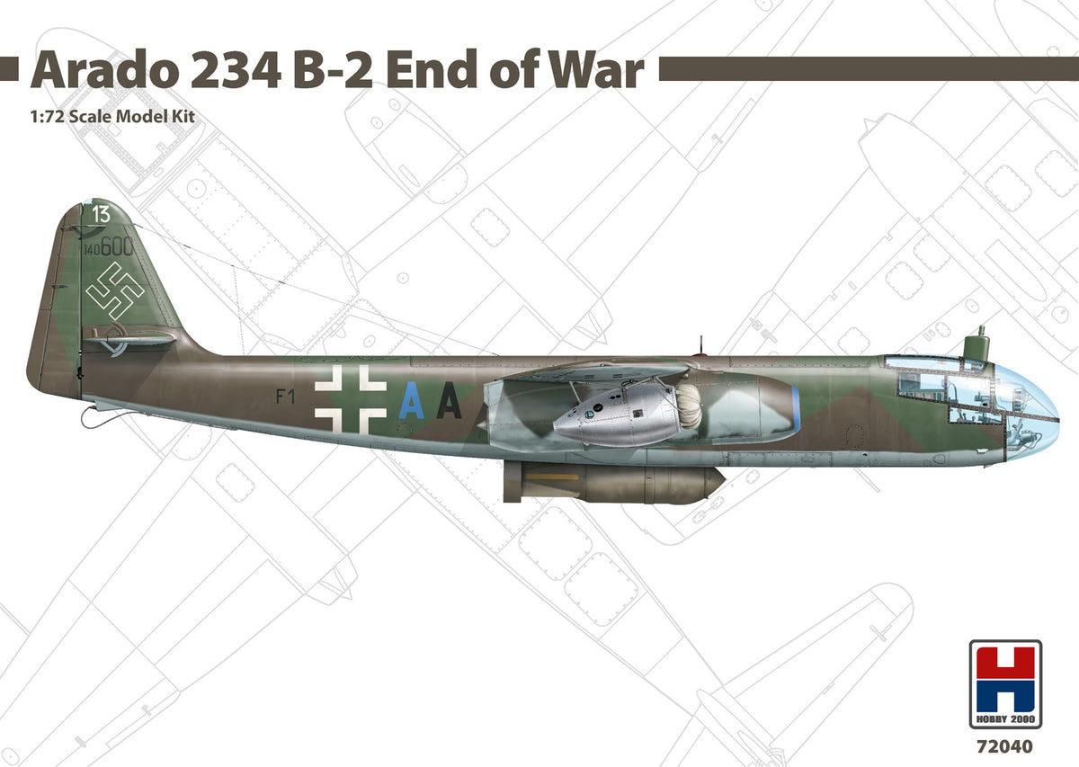 Hobby 2000 72040 1:72 Arado Ar-234B-2 End of War