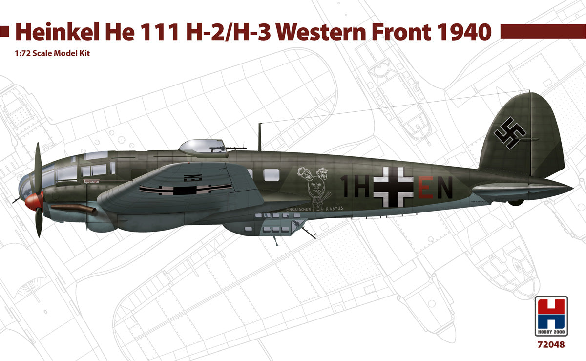 Hobby 2000 72048 1:72 Heinkel He-111H-2/H-3 Western Front 1940