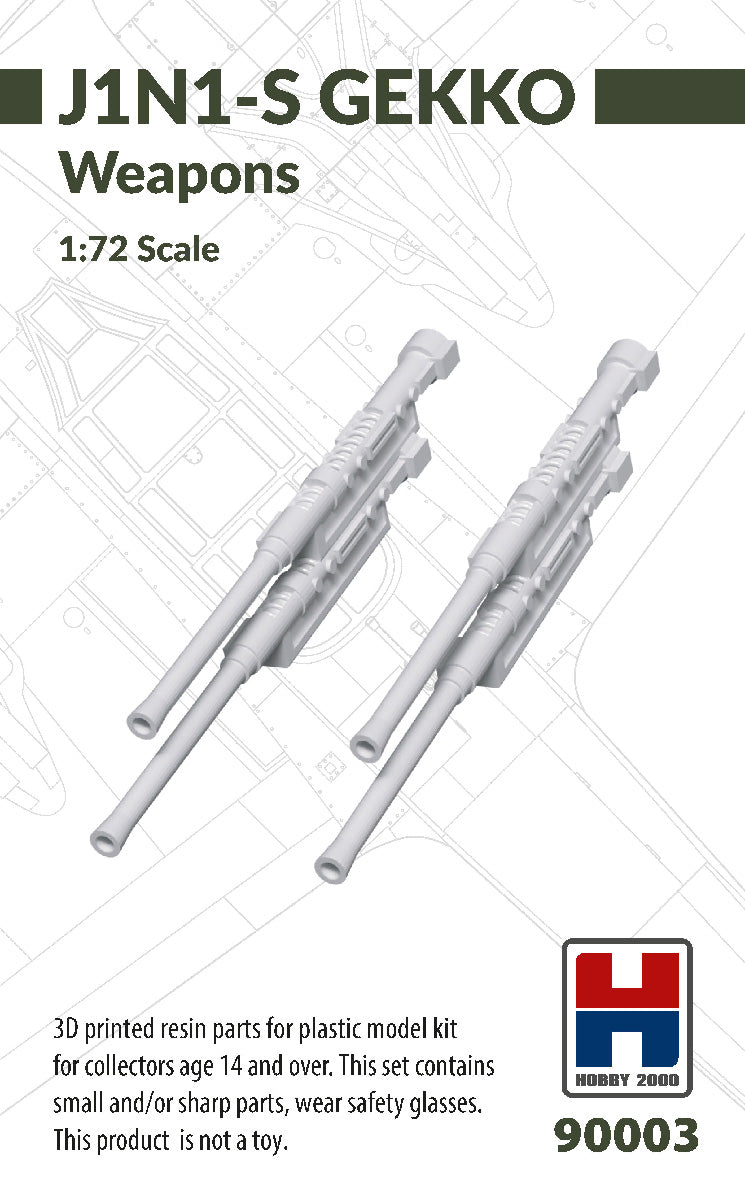 Hobby 2000 90003 1:72 Nakajima J1N1-S Gekko Weapons