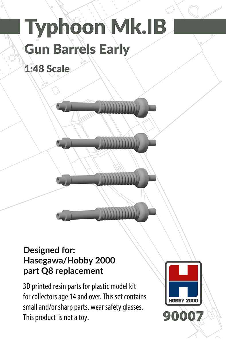 Hobby 2000 90007 1:48 Hawker Typhoon Mk.IB Gun Barrels Early