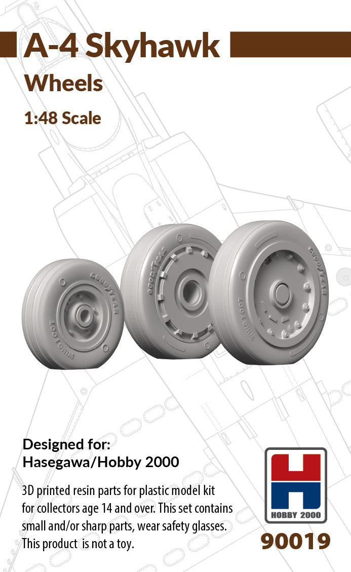 Hobby 2000 90019 1:48 Douglas A-4E/A-4F Skyhawk Wheels