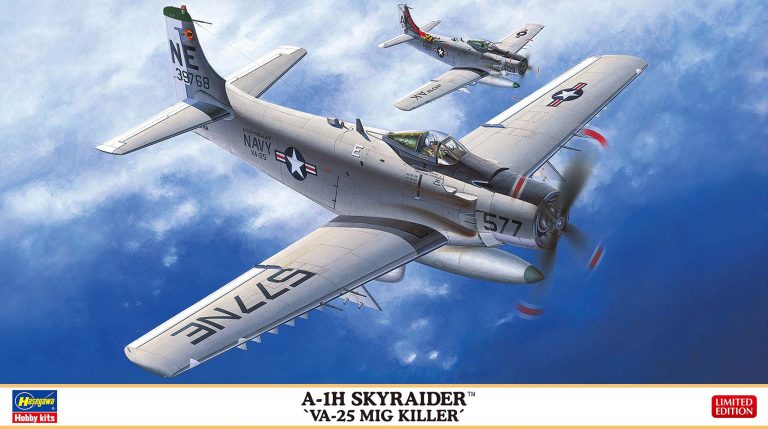 Hasegawa 02527 1:72 A-1H Skyraider VA-25 Mig Killer