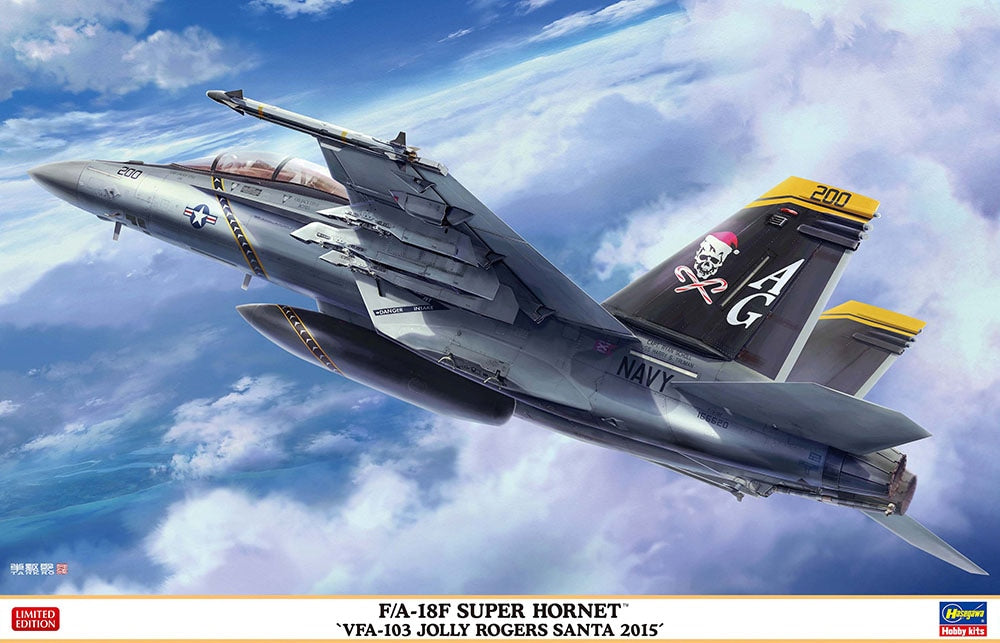 Hasegawa 07560 1:48 Boeing F/A-18F Super Hornet VFA-103 Jolly Rogers Santa 2015