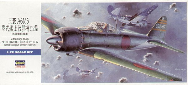 Hasegawa D22 1:72 Mitsubishi A6M5 Zero Type 52 'Zeke'