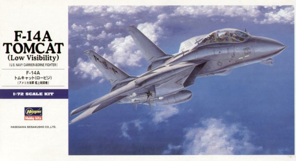 Hasegawa E2 1:72 Grumman F-14A Tomcat with Low Visibility decals