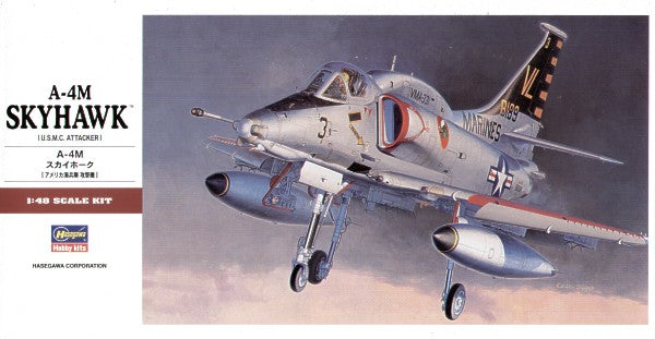 Hasegawa PT033 1:48 Douglas A-4M Skyhawk with decals for USMC VMAA-331 Bumble Bees Sept 1976