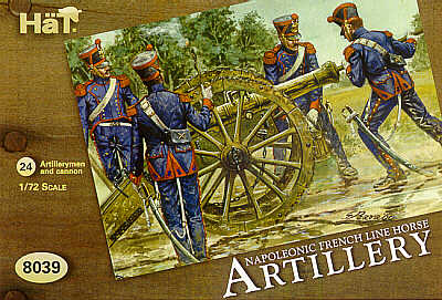 HAT Industrie 8039 1:72 Napoleonic French Line Horse Artillery 4 cannons and 24 crew