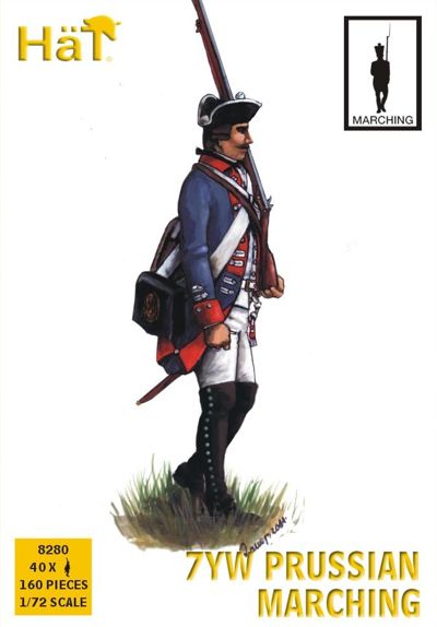 HAT Industrie 8280 1:72 Prussian Infantry, Marching Seven Years War/7YW
