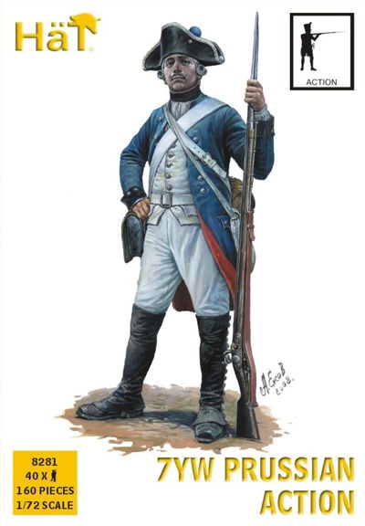 HAT Industrie 8281 1:72 Prussian Infantry, Action Seven Years War/7YW