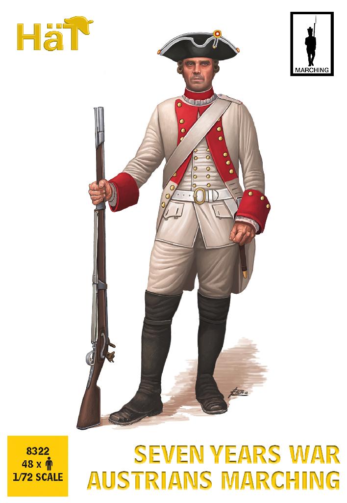 HAT Industrie 8322 1:72 Seven Years War Austrians Marching