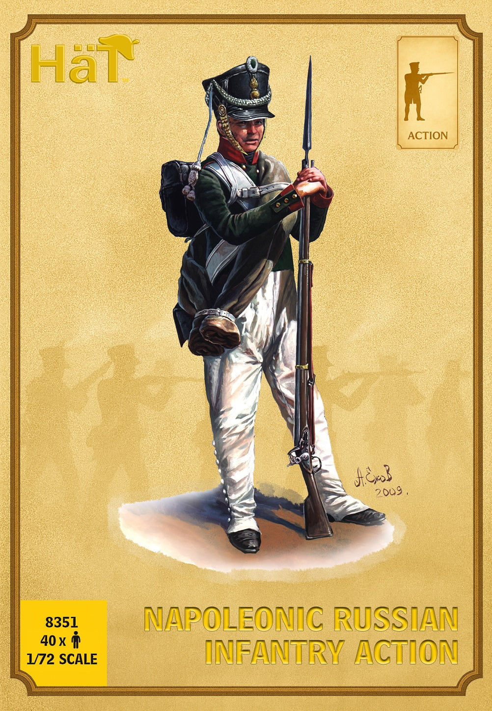HAT Industrie 8351 1:72 Napoleonic Russian infantry action