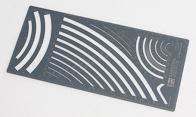 Hasegawa TP06 1:48 Cutting Template B (Curved Parallel Width Ruler)
