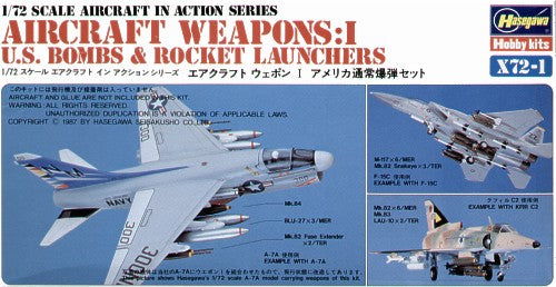 Hasegawa X72-01 1:72 US Aircraft weapons I