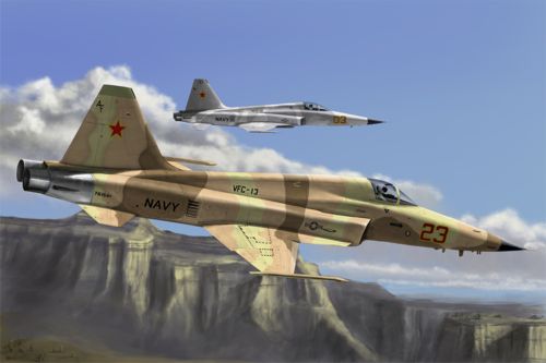 Hobby Boss 80207 1:72 Northrop F-5E Tiger II Fighter - Re-Edition
