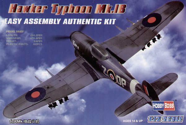 Hobby Boss 80232 1:72 Hawker Typhoon Mk.IB