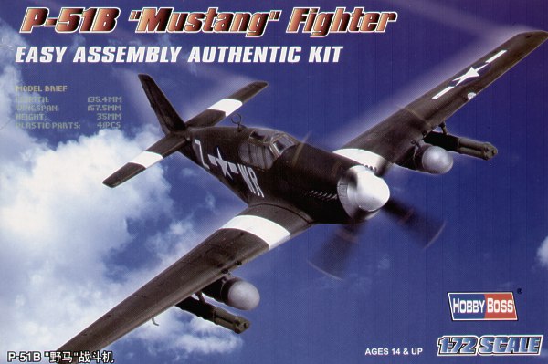 Hobby Boss 80242 1:72 North-American P-51B Mustang