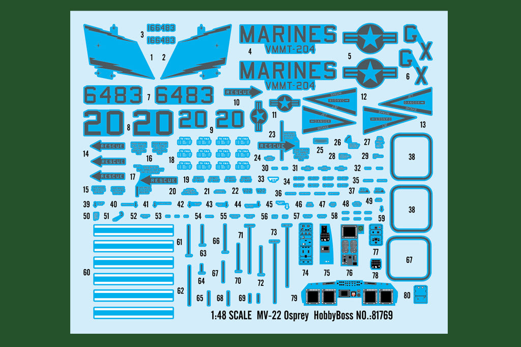 Hobby Boss 81769 1:48 Bell-Boeing MV-22 Osprey