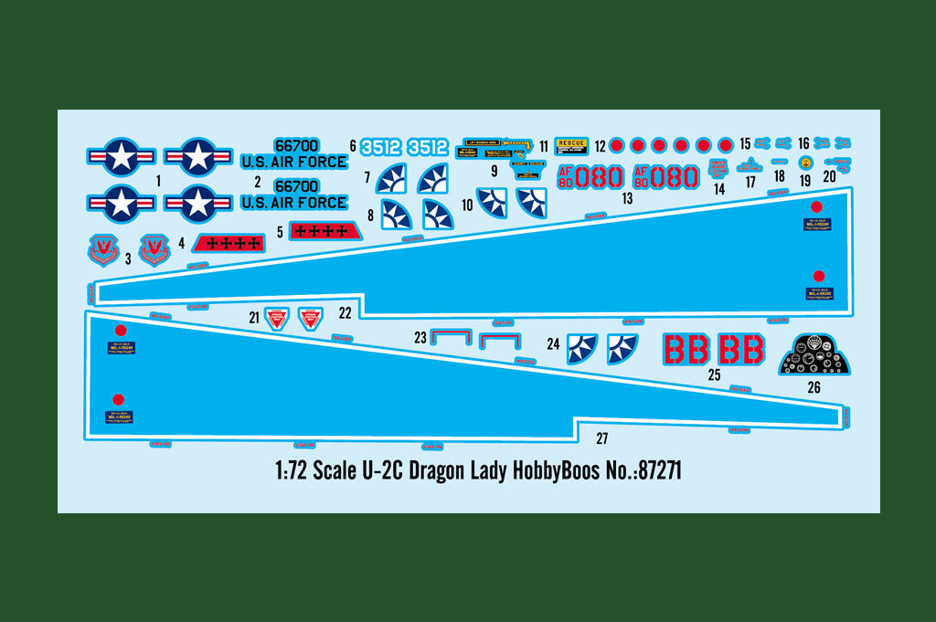 Hobby Boss 87271 1:72 Lockheed U-2C Dragon Lady U-2