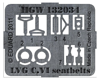 HGW 132591 1:32 LVG C.VI Pre-Cut (Laser) Seatbelts