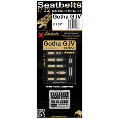 HGW HGW132657 1:32 GOTHA G.IV - SEATBELTS