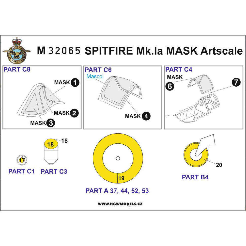 HGW 132844 1:32 Supermarine Spitfire Mk.IA - Basic Line