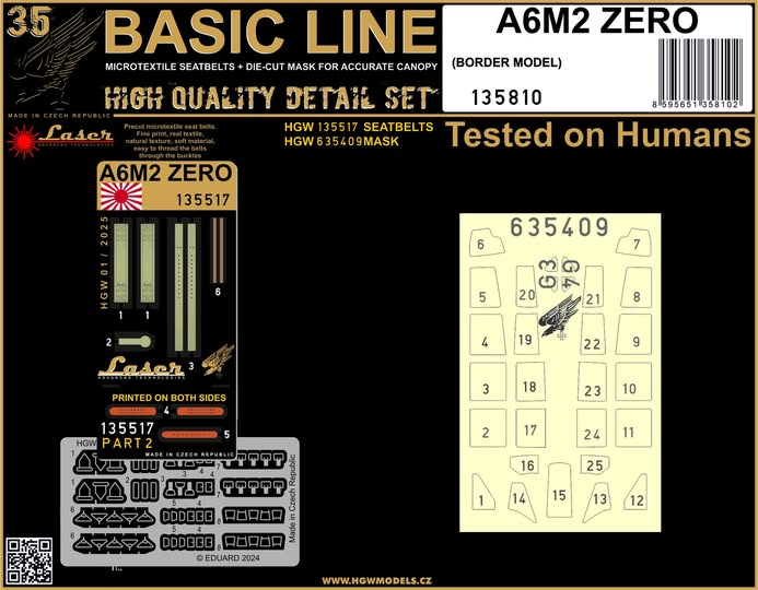 HGW 135810 1:35 Mitsubishi A6M2 Zero