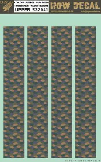 HGW 532041 1:32 4 Colour Lozenge - Transparent - Fabric Texture - Upper