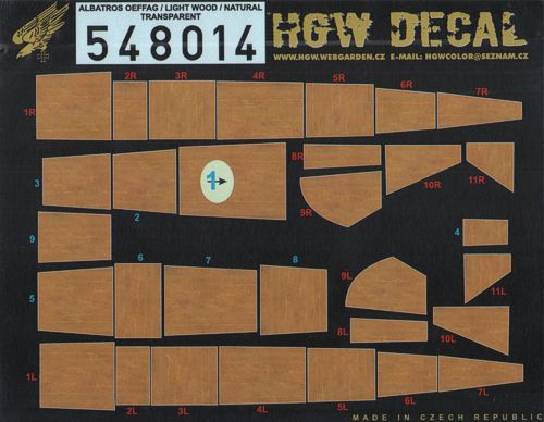 HGW 548014 1:48 Albatros D.III OEFFAG Transparent