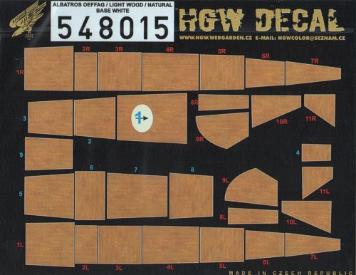HGW 548015 1:48 Albatros D.III OEFFAG Base White