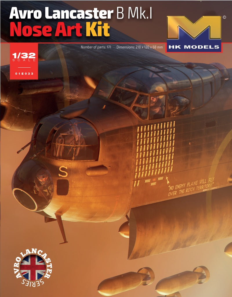 Hong Kong Models 01E33 1:32 Avro Lancaster B Mk.I Nose Art Kit