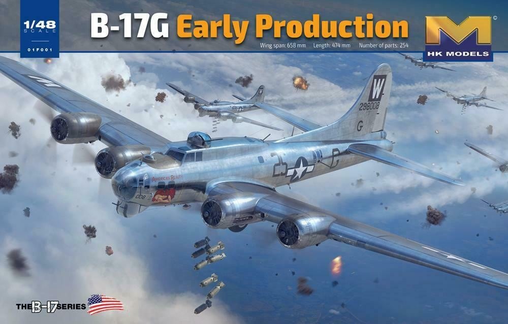 Hong Kong Models 01F001 1:48 Boeing B-17G Flying Fortress Early Production