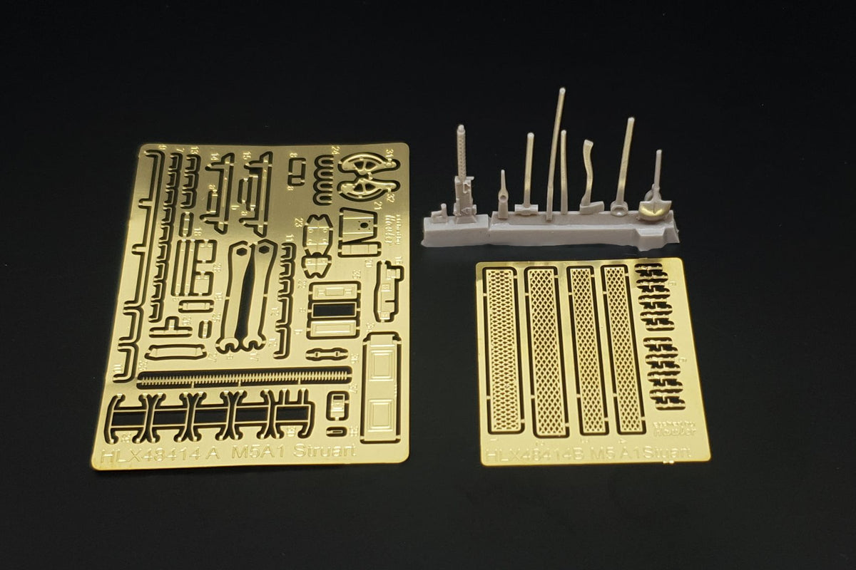 Hauler HLX48414 1:48 M5A1 Stuart PE/resin set