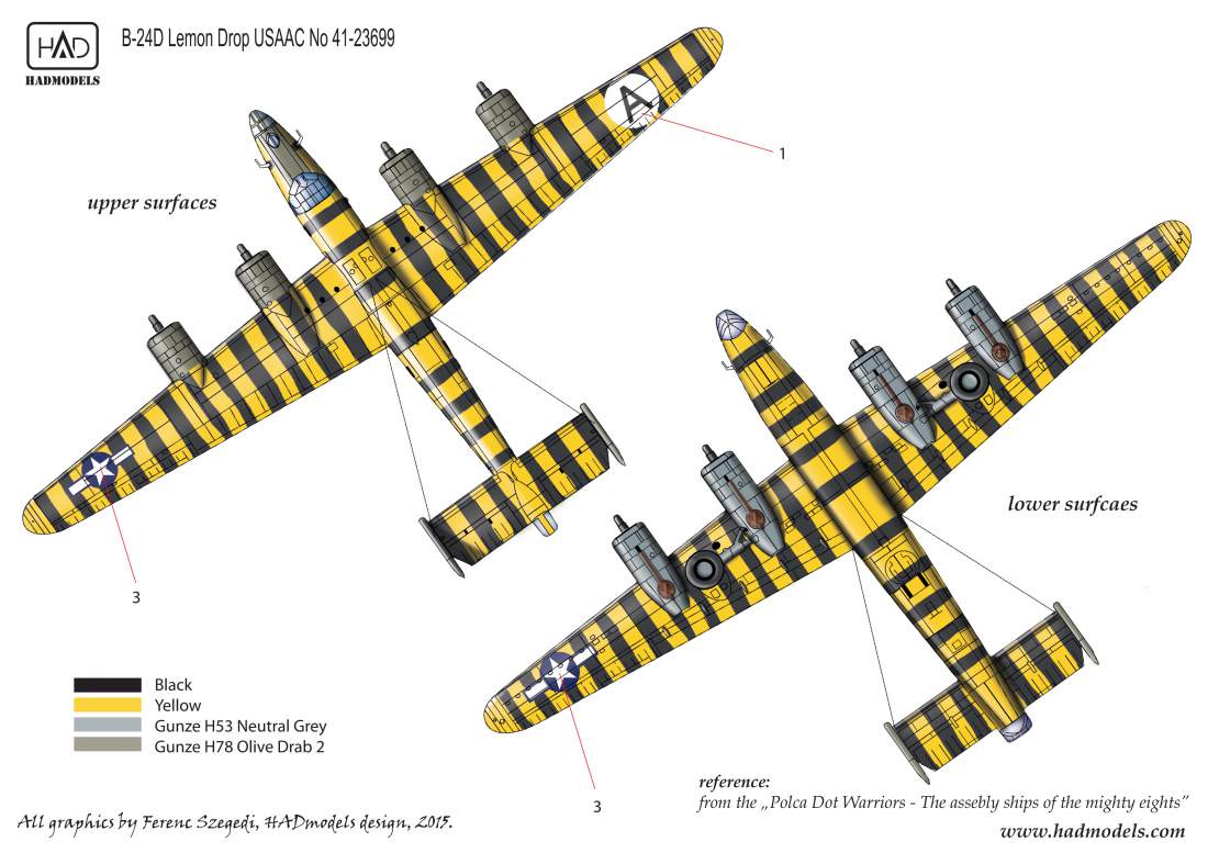 HAD Models 32070 1:32 Consolidated B-24D Liberator Lemon Drop