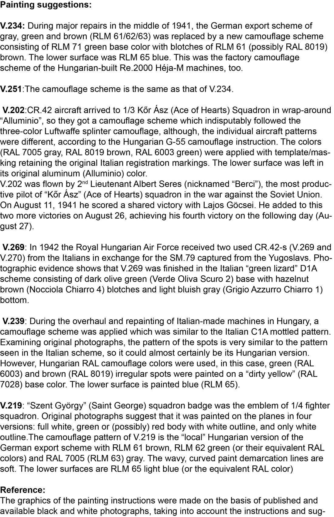 HAD Models 32074 1:32 Fiat CR-42 Hungarian Fighters with Cross insignias