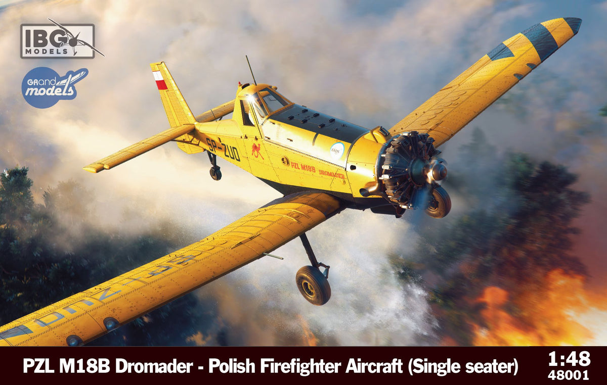 IBG Models 48001 1:48 PZL M18B Dromader - Polish Firefighter Aircraft (Single seater)