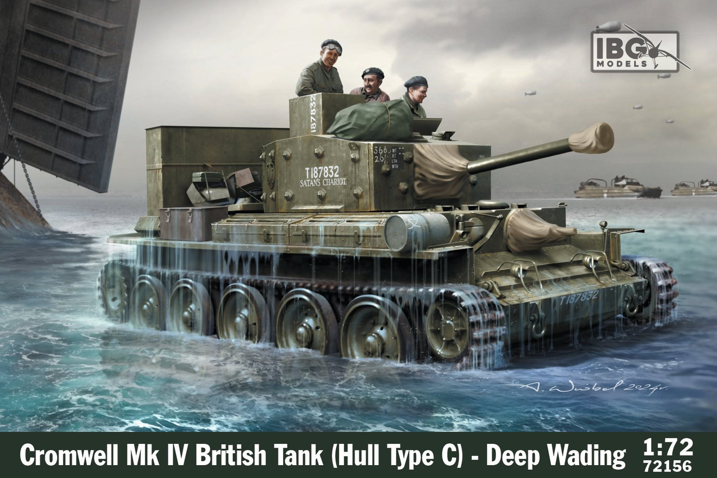 IBG Models 72156 1:72 Cromwell Mk IV British Tank (Hull type C) - Deep Wading