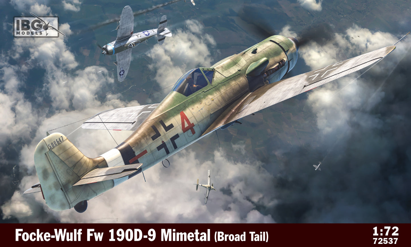 IBG Models 72537 1:72 Focke-Wulf Fw-190D-9 Mimetall (Broad Tail)