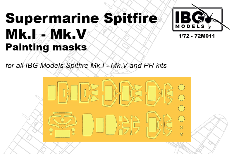 IBG Models 72M011 1:72 Supermarine Spitfire Painting Masks