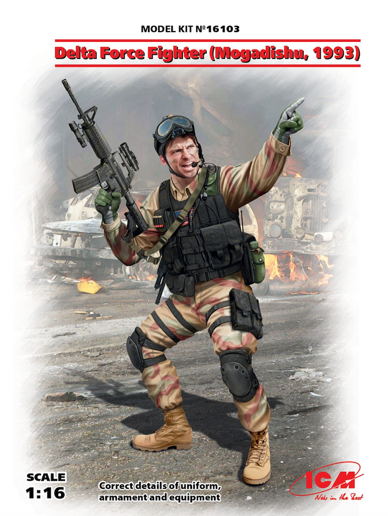 ICM 16103 1:16 Delta Force Fighter (Mogadishu, 1993)